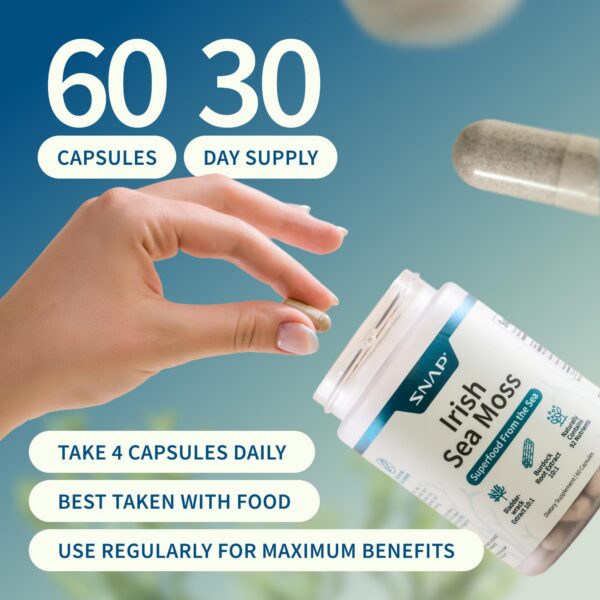 Frasco Snap Supplements en fondo blanco