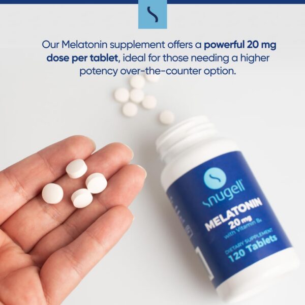 Snugell Melatonina etiqueta con instrucciones de uso