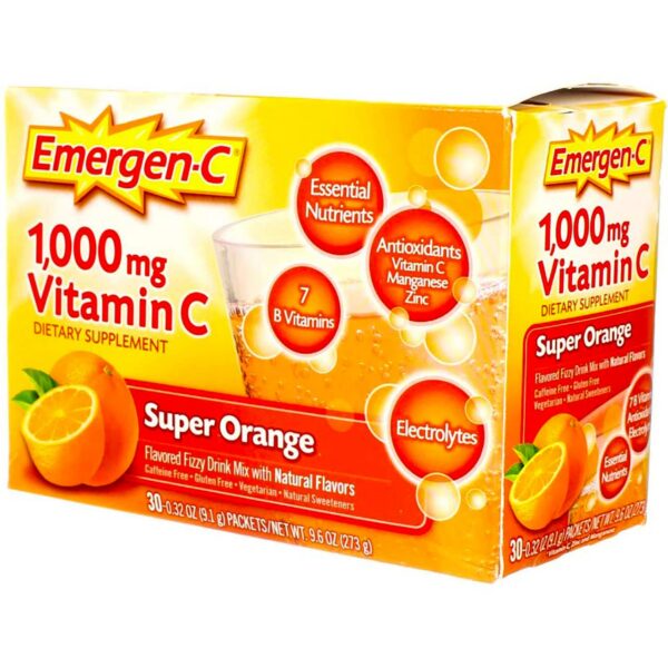 Sobre individual EMERGEN-C Super Naranja suplemento vitamina c
