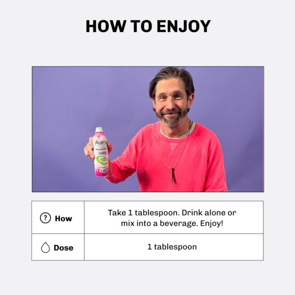 Suplemento vitamínico Aurora Nutrascience 480ml sabor fruta orgánico