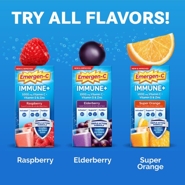 Ingredientes y beneficios de Emergen-C Immune+ polvo