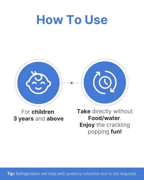 Version 1.0.0 Sobres individuales probióticos K-Nutra Yummy Tummy para niños