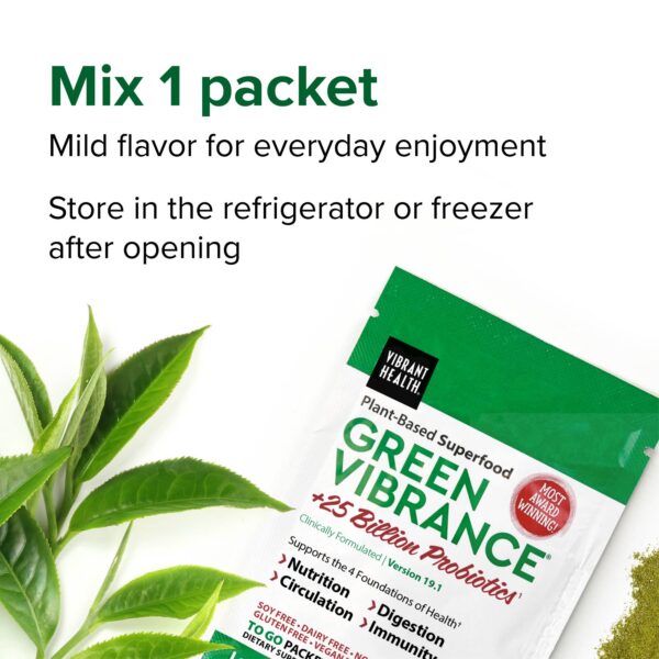 Sobres prácticos Green Vibrance para viaje