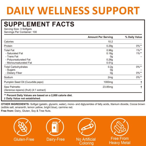 Version 1.0.0 Softgels de aceite semilla calabaza Flasture 300 unidades