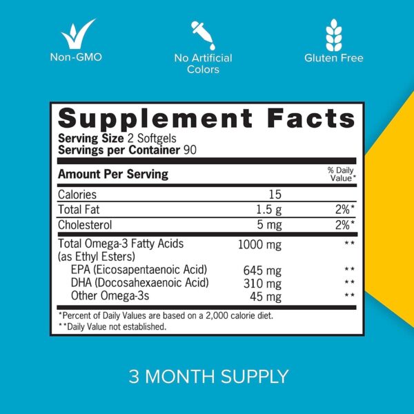 Softgels omega 3 Qunol para salud cardíaca y cerebral