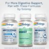 Vista lateral del frasco SOLARAY Digestive Enzymes