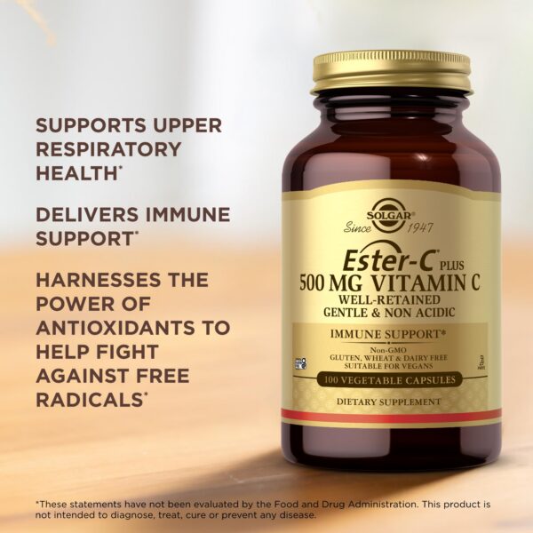 Empaque y tapa de Solgar Ester-C