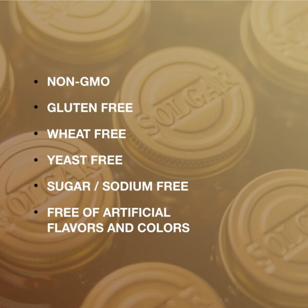 Solgar logo y certificaciones de calidad