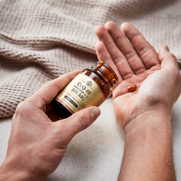 Solgar Megasorb CoQ-10 salud cardíaca envase trasero