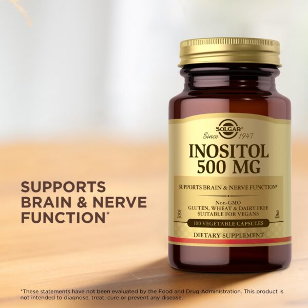 Envase y cápsulas Solgar Inositol