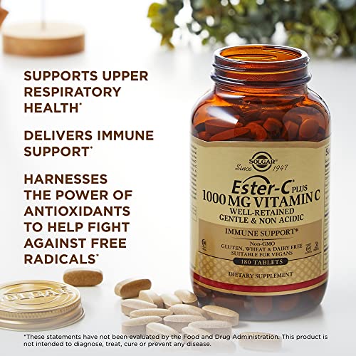 Solgar vitamina C Ester-C Plus tablets no ácidas para estómago sensible