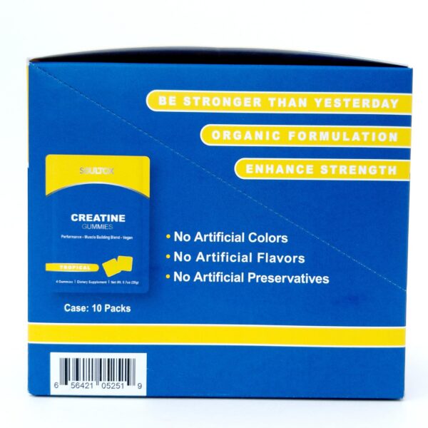 Version 1.0.0 Gomitas de creatina Soultox sabor tropical