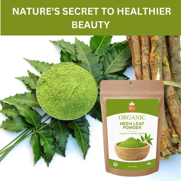 Suplemento en polvo de neem orgánico SPICY ORGANIC