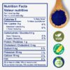 Spirulina azul polvo superalimento antioxidante vegano