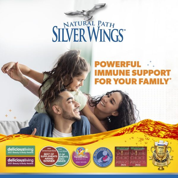 Version 1.0.0 Spray 1 oz Natural Path Silver Wings para apoyo inmunológico
