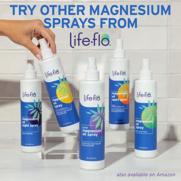 Spray aceite magnesio calmante musculos Life-flo