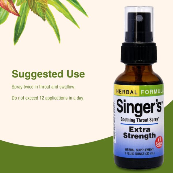 Version 1.0.0 Spray para garganta rápido Herbs Etc Singer's Saving Grace 1oz