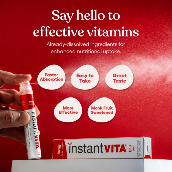 spray instantvita vitamina b12 para metabolismo y bienestar
