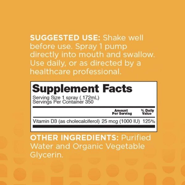 Spray nbpure vitamina d3 líquido 2 oz beneficio huesos