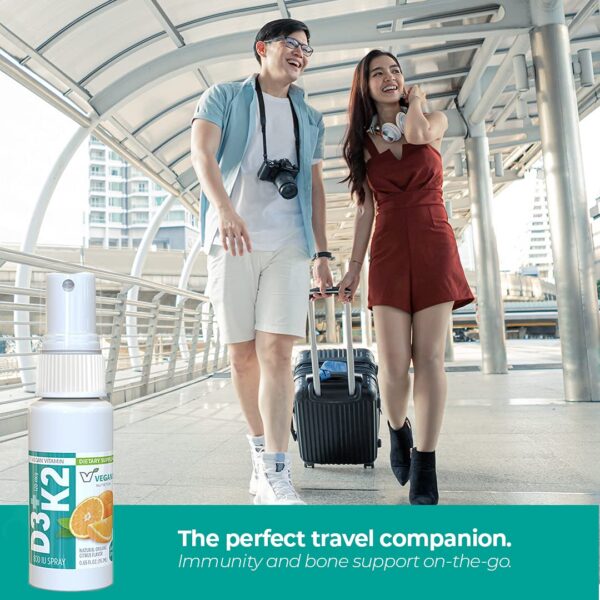 Spray oral de vitamina d3 y k2 para salud inmunológica
