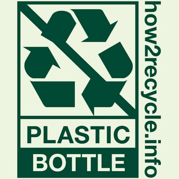 Version 1.0.0 Frasco y etiqueta en estante