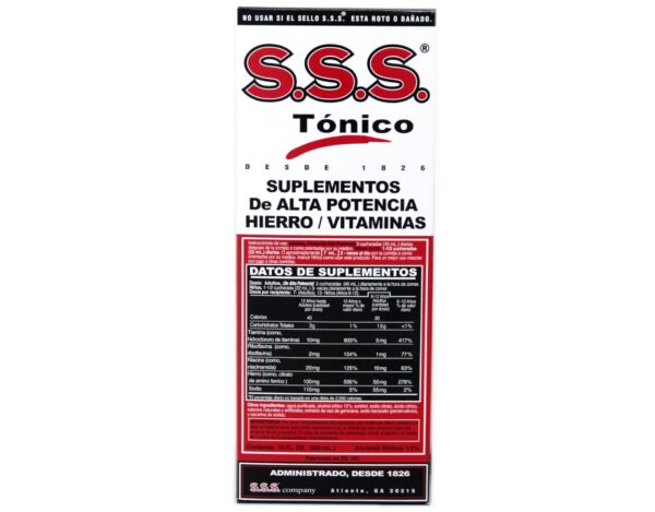 Caja SSS TONIC 10 oz