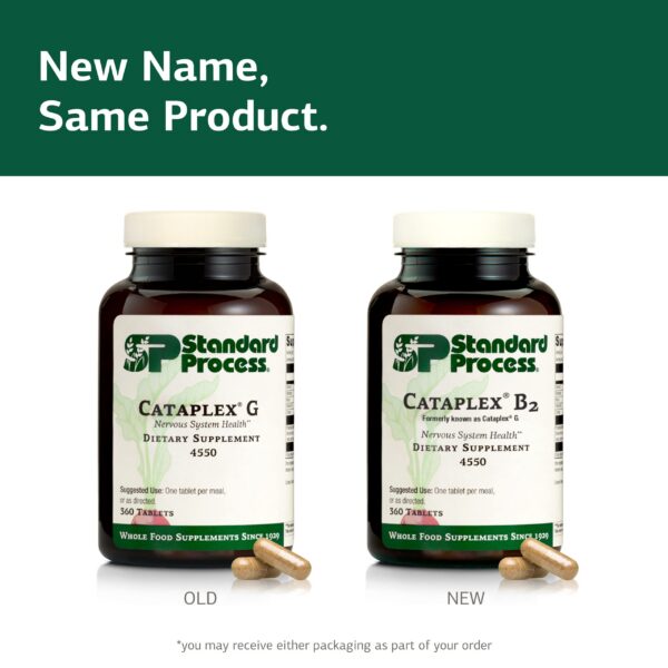 Detalle etiqueta Standard Process Cataplex B2