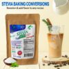 Stevia natural para reemplazo saludable del azúcar