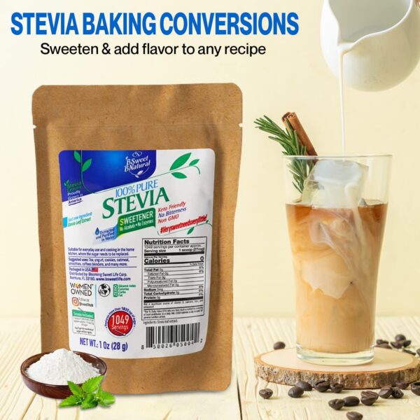 Stevia natural para reemplazo saludable del azúcar