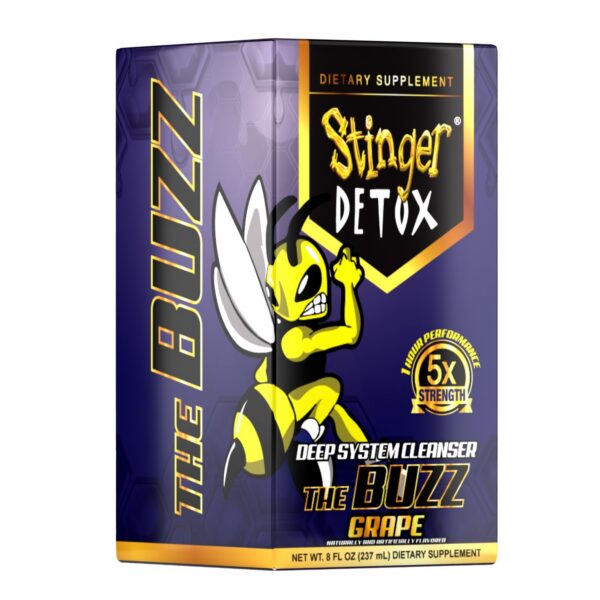 Stinger Detox bebida uva extra fuerte 8 fl oz 2 pack