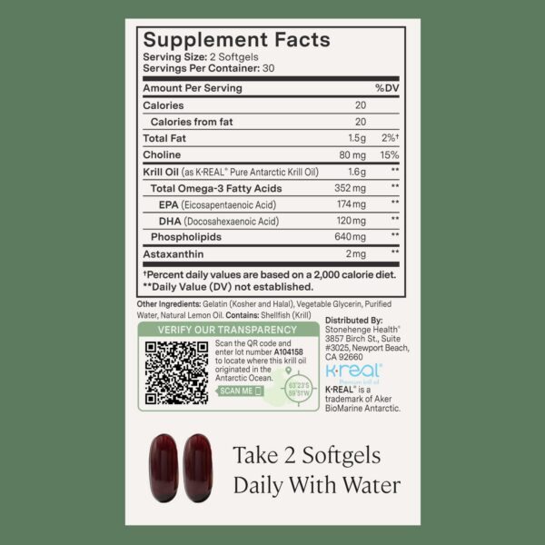 Version 1.0.0 Frente de empaque Krill Oil