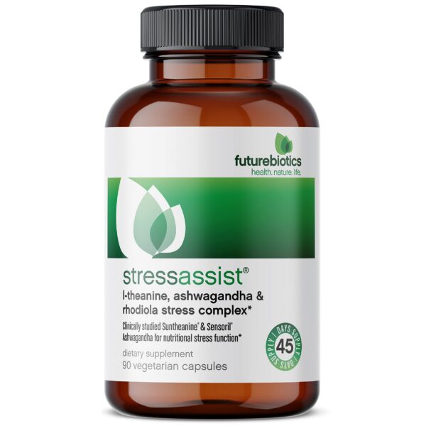 Frasco StressAssist con empaque