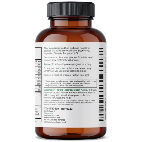 Ingredientes StressAssist Suntheanine y Sensoril