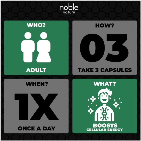 Suministro 30 días cápsulas veganas Noble Nature NAD+