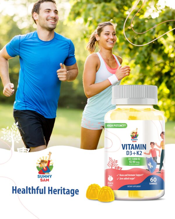 Frasco de gomitas Sunny Sam 60 unidades