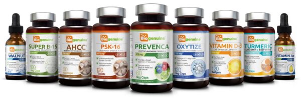 Super B-15 Biogenuine cápsulas vegetales envase