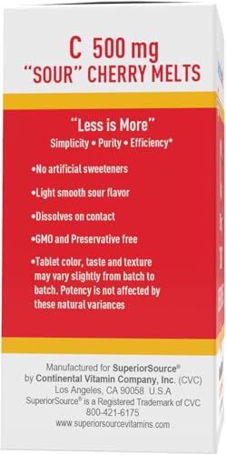 Version 1.0.0 Información de ingredientes Superior Source vitamina c