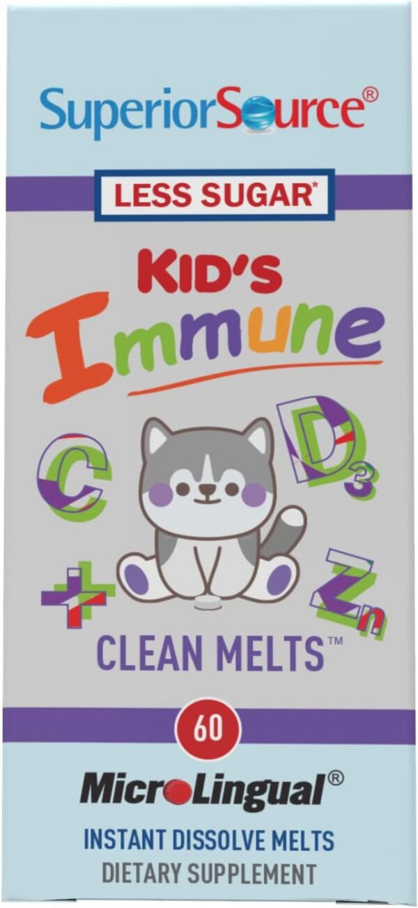 Superior Source tabletas con extracto de saúco y zinc para niños