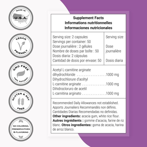 Envase de Supersmart Acetil L Carnitine Arginate
