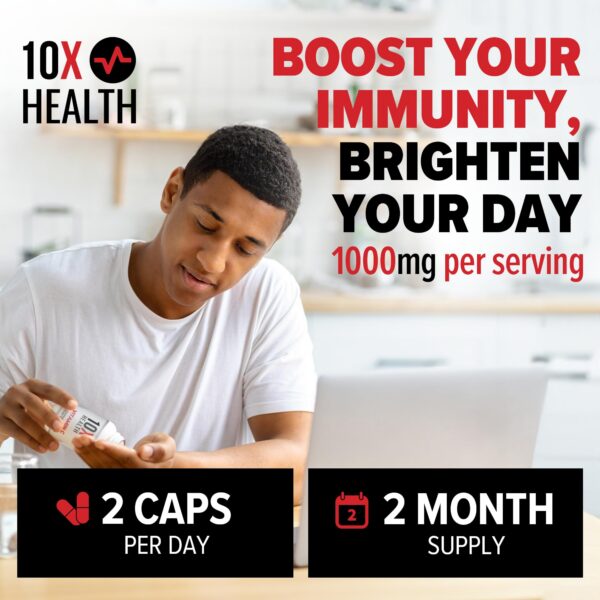 Suplemento 10X Health Vitamina C apoyo salud y recuperación