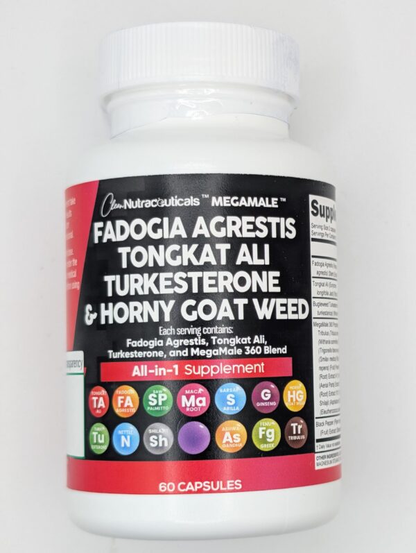Suplemento 16 en 1 Clean Nutraceuticals con hierba de cabra y tribulus