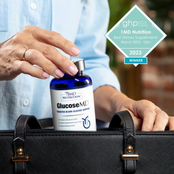 Suplemento 1MD Nutrition cápsula vista lateral