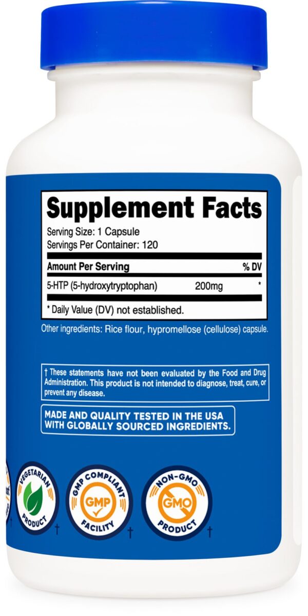 Suplemento 5-HTP Nutricost probado por laboratorios acreditados ISO