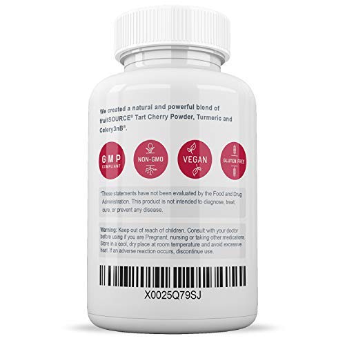 Suplemento ácido úrico 3 en 1 natural con cereza y semillas de apio