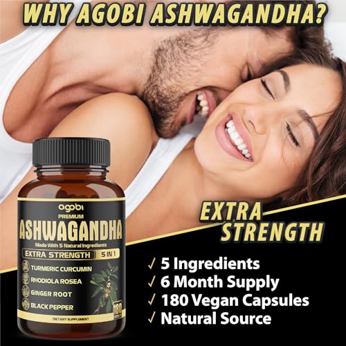 Suplemento agobi Ashwagandha 180 cápsulas para 6 meses