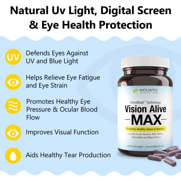 Suplemento para aliviar fatiga ocular Vision Alive Max
