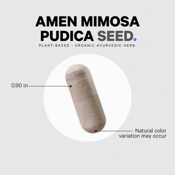 Suplemento Amen mimosa pudica libre de gluten