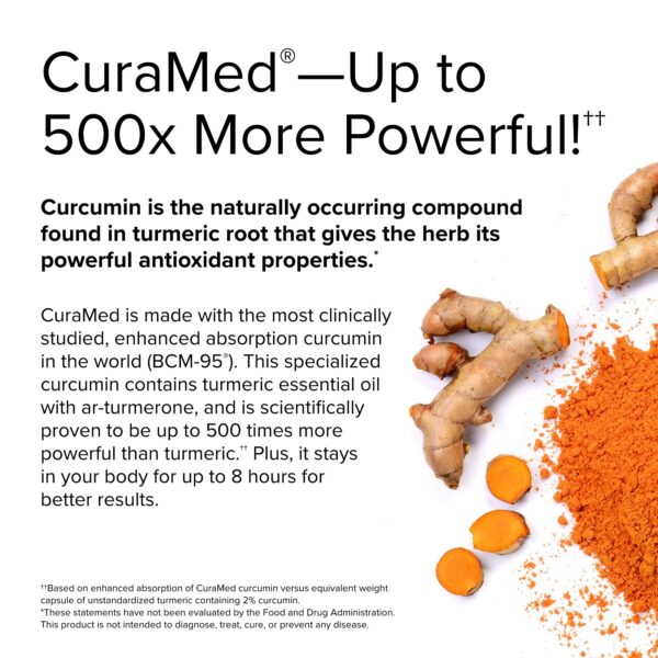 Suplemento antiinflamatorio CuraMed Terry Naturally 60 porciones