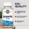 Suplemento antioxidante KAL Astaxantina preparado para consumo