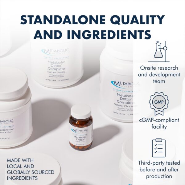 Etiqueta frontal de CoQ10 Metabolic Maintenance